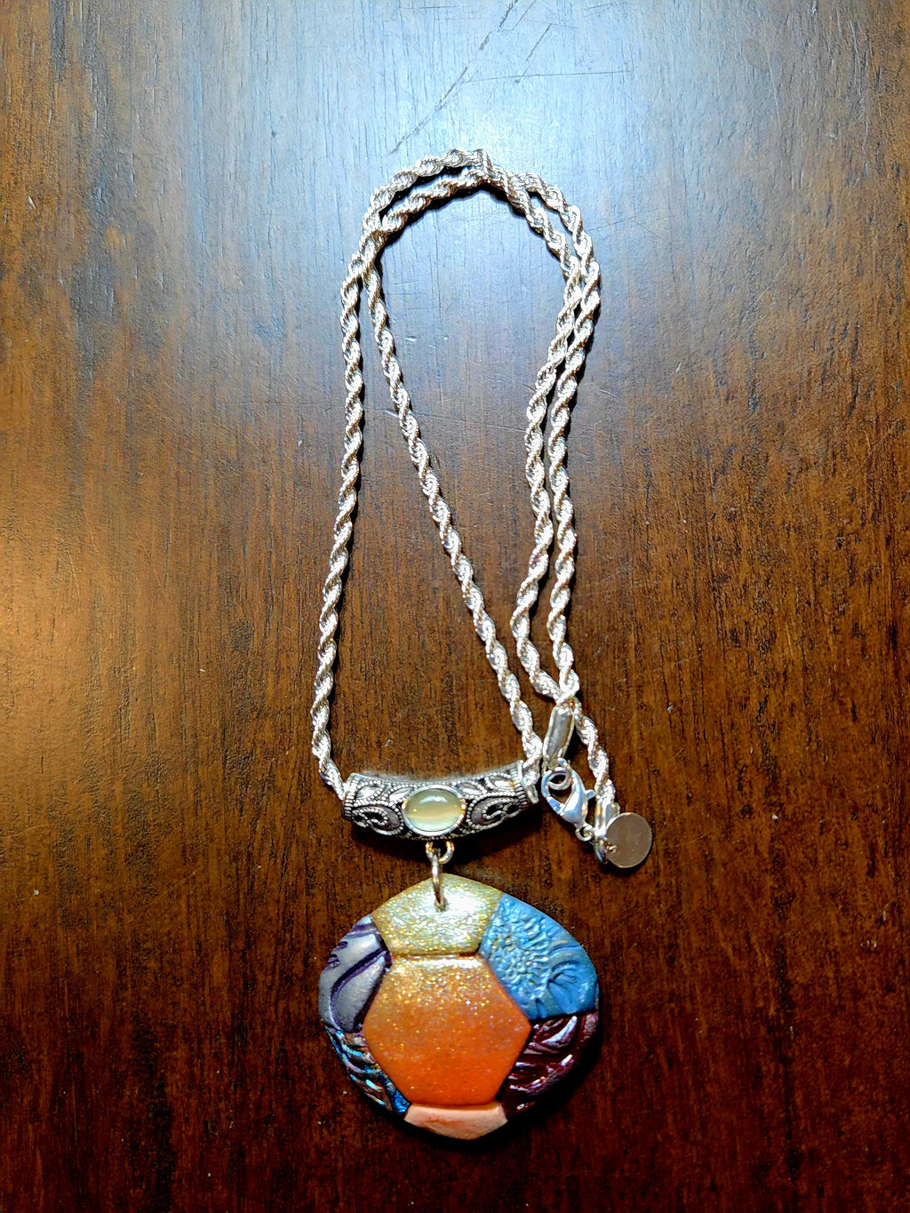 Sofia — Handmade Polymer Clay Pendant Necklace & Earring Set