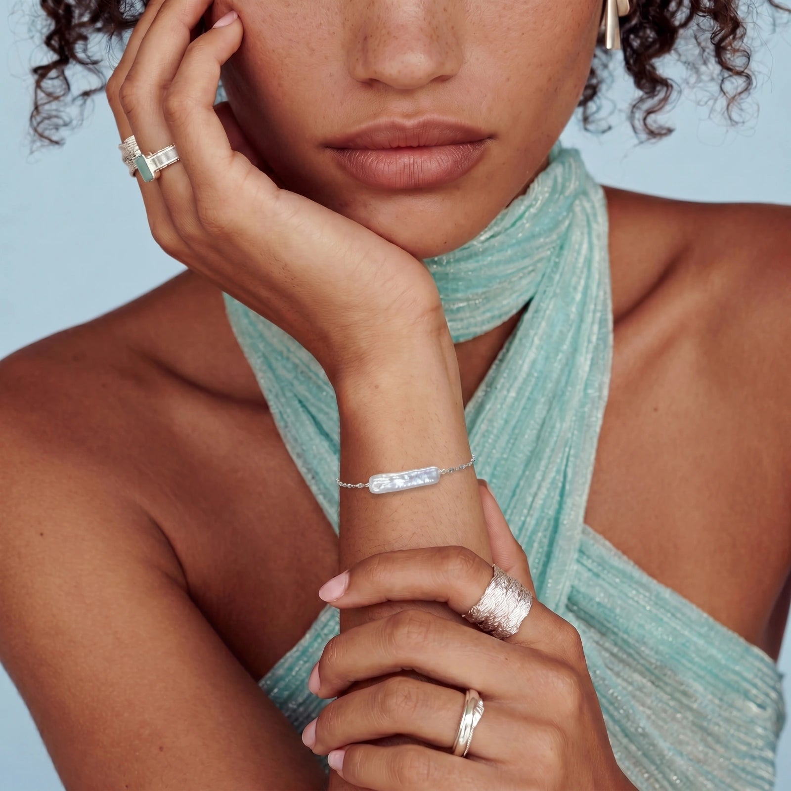 Baroque Pearl Chain Bracelet by Shop With Christy LLC