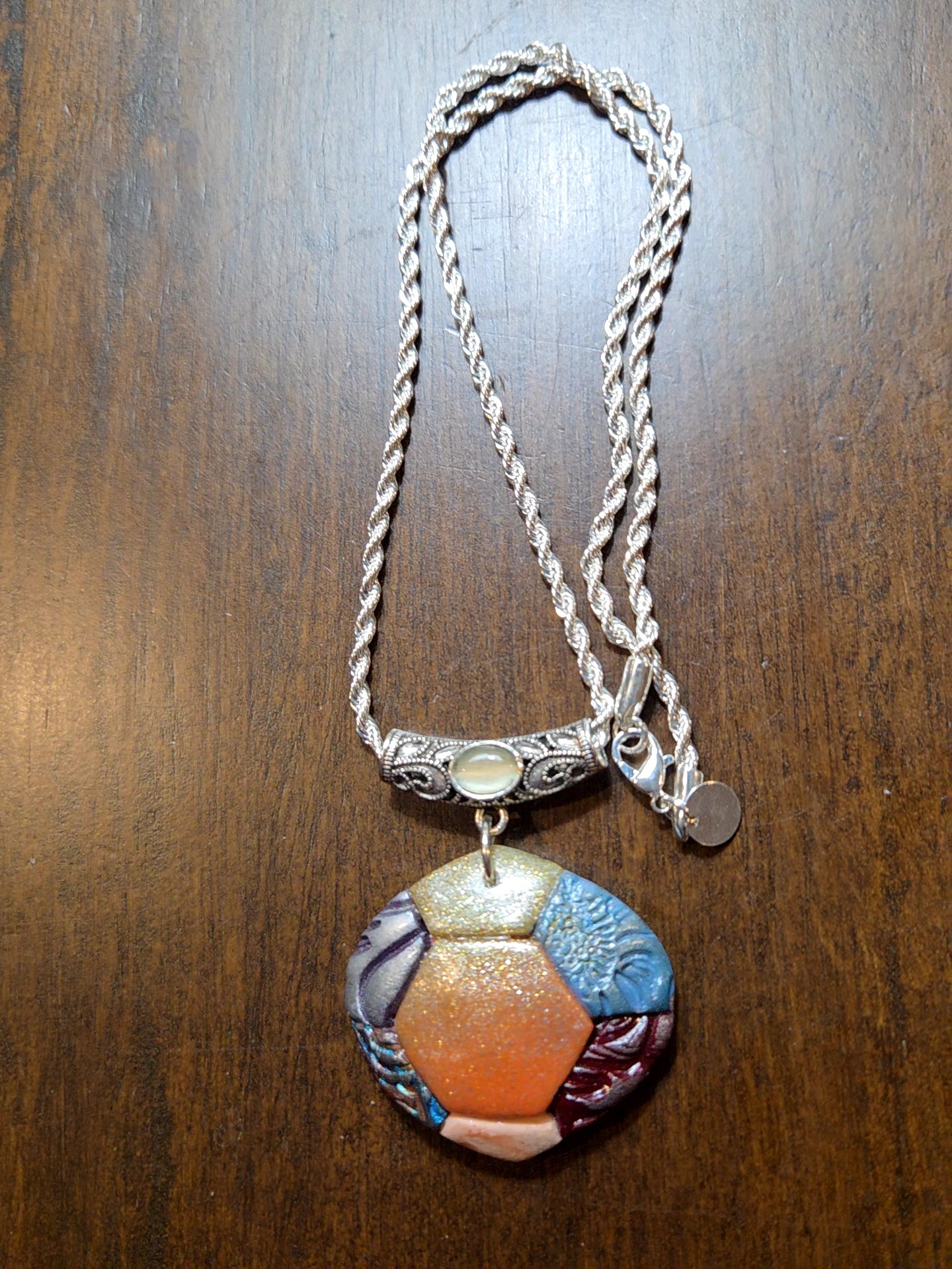 Sofia — Handmade Polymer Clay Pendant Necklace & Earring Set