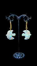 The "Jessica" pendant necklace and earrings set. From my faux turquoise line.