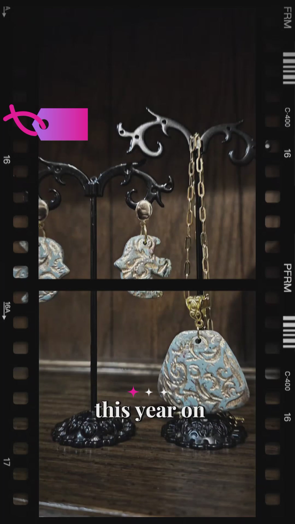 The "Jessica" pendant necklace and earrings set. From my faux turquoise line.